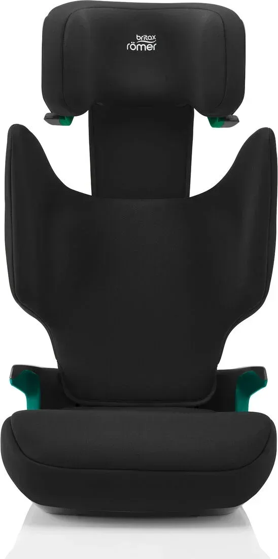 Britax Römer Adventure Plus är en prisvärd och billig framåtvänd bilbarnstol. Här ser man hur långt nackstödet går att fälla ut.