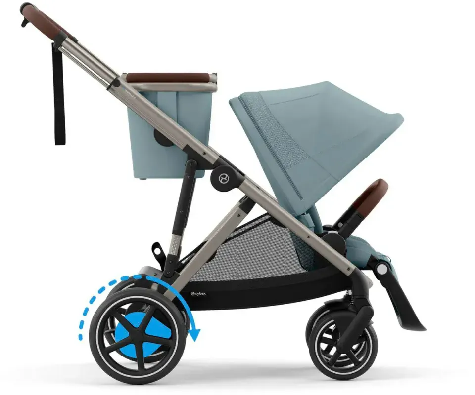Cybex e-Gazelle S tar sig högt upp i vårt syskonvagn bäst i test tack vare sin välgjorda konstruktion, snygga design och förträffliga elmotor som ger extra stöd i tyngre partier.