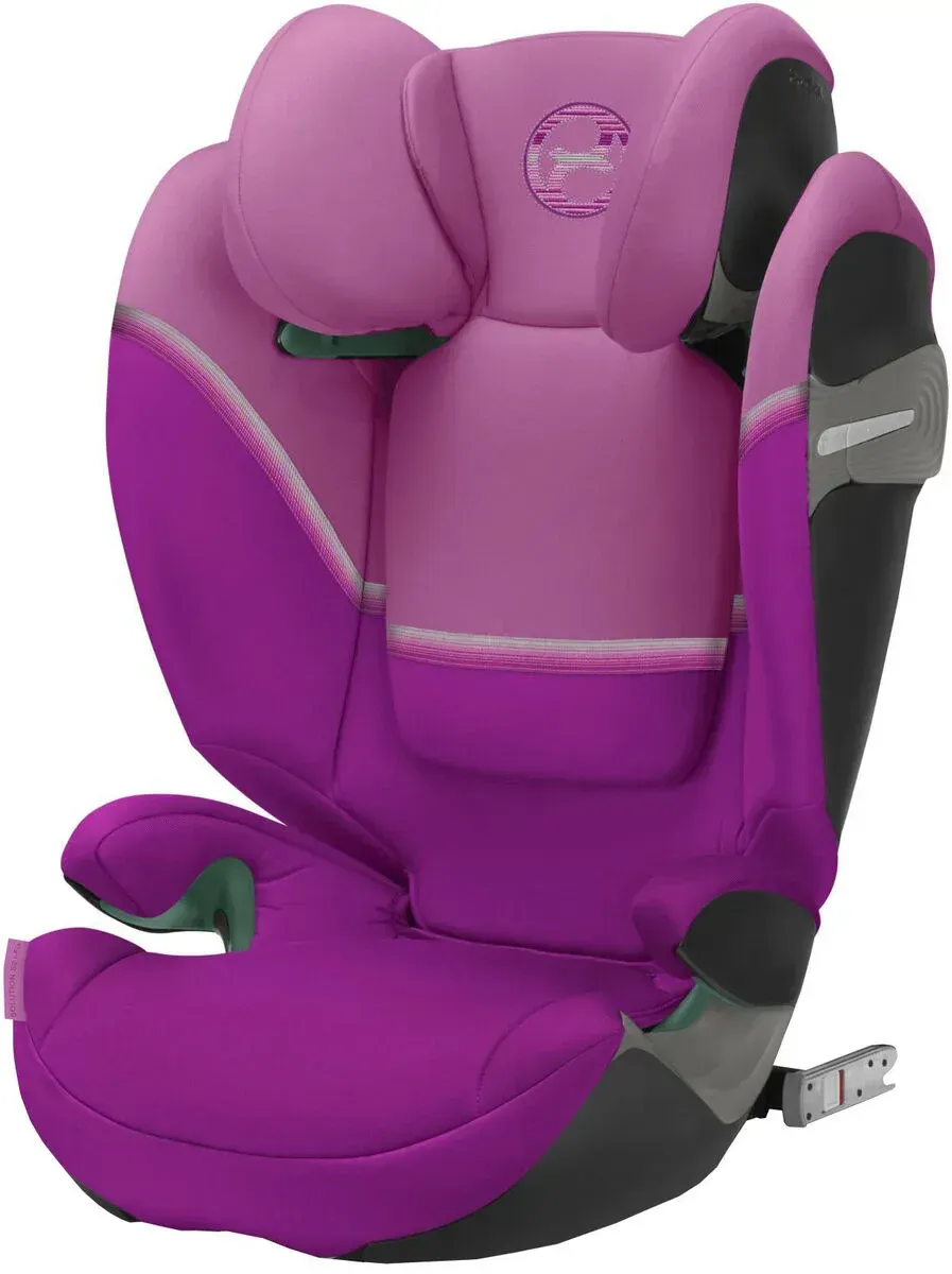 Cybex Solution S2 i-Fix är en billig bältesstol som finns i rosa utförande.