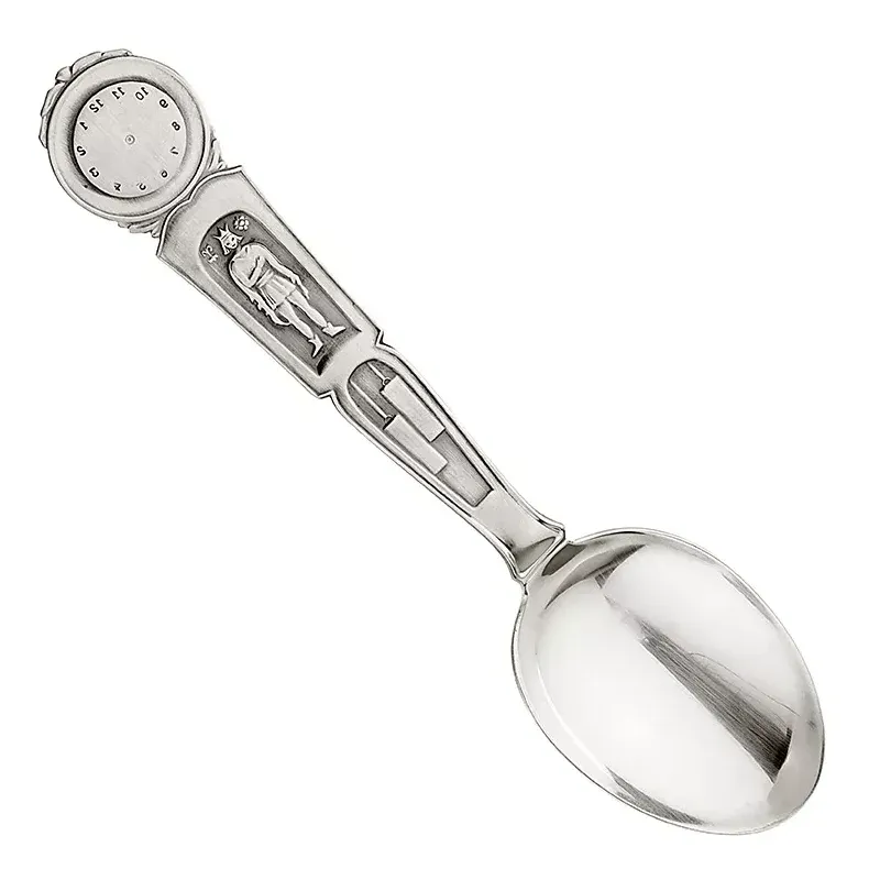 Silver dopsked prins är en klassisk doppresent till kille, kan graveras för att göras unik och speciell.