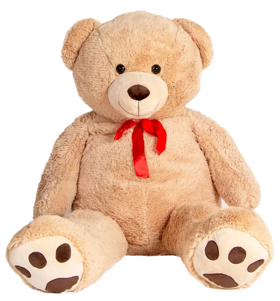 Gigantisk nalle är ett kul presenttips till någon som fyller 2 år. Denna går att gosa ordentligt med.