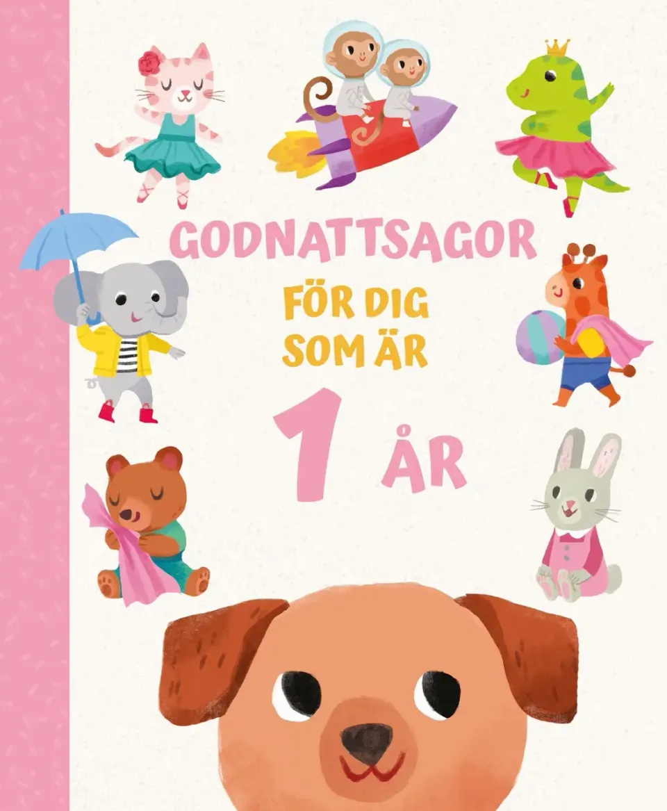 Godnattsagor för dig som är 1 år, en bok som hjälper små barn att sova lättare. Bra att ge bort som gåva.