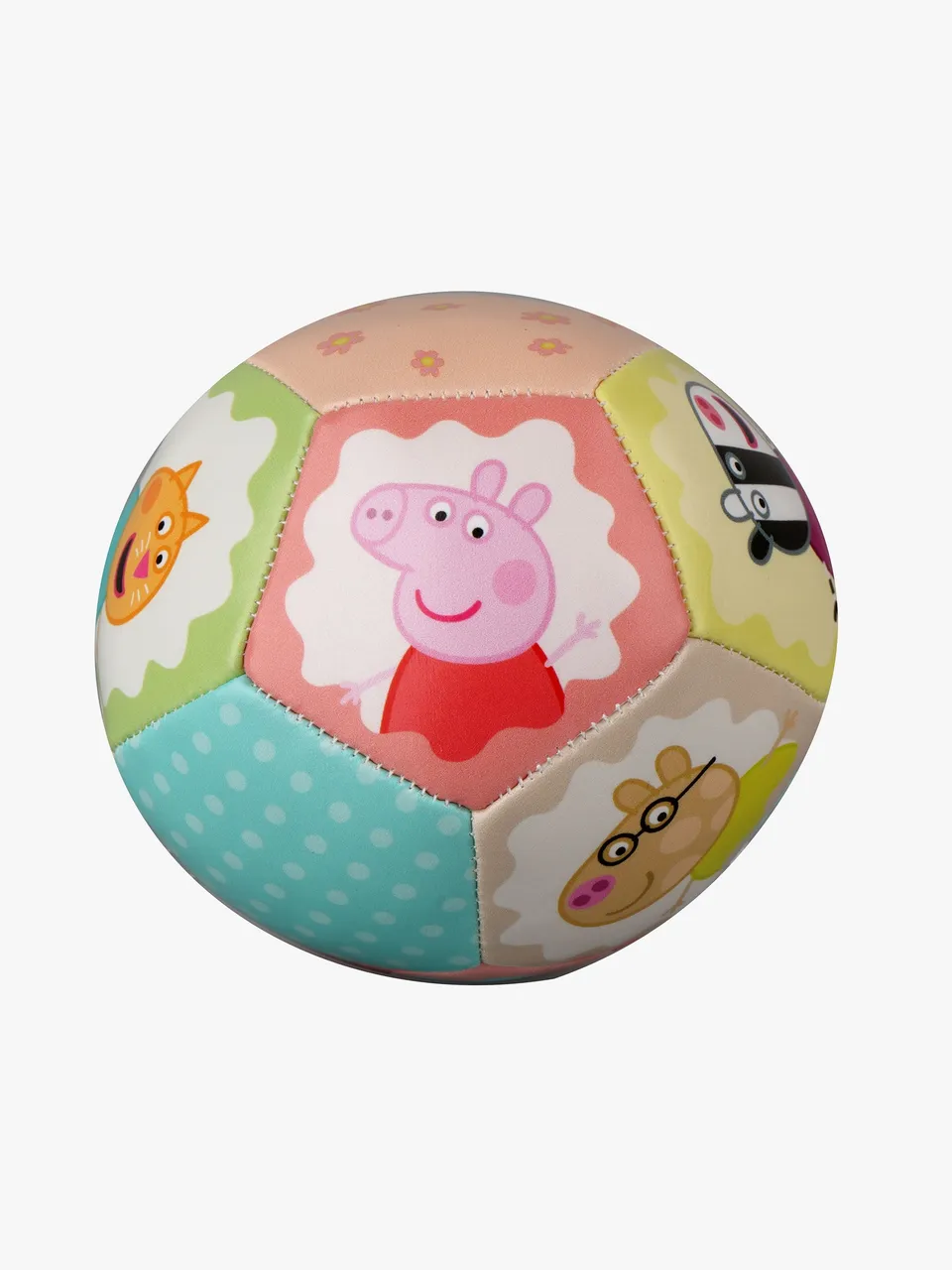 Greta Gris mjuk boll är en bra present för 1 åring som gillar att kasta och rulla.