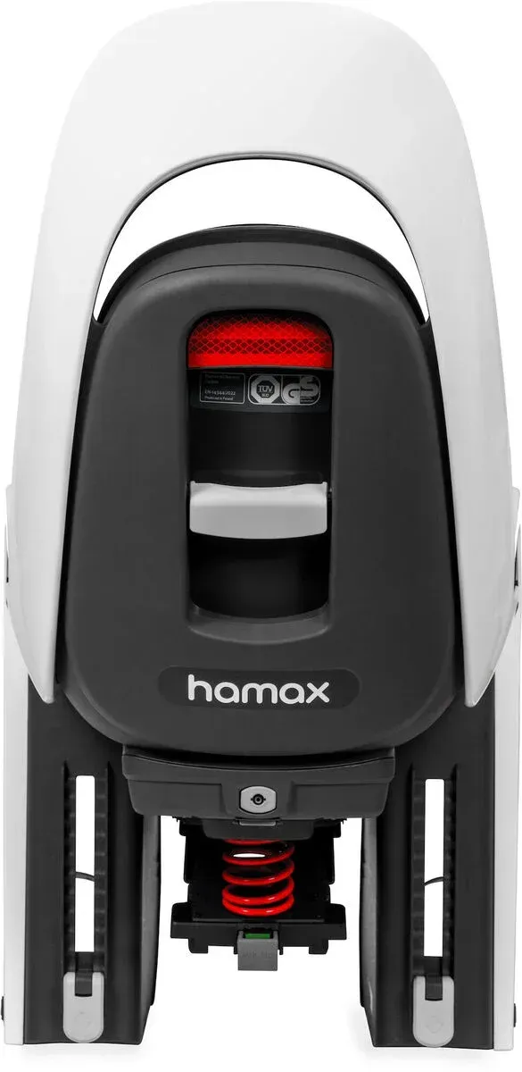 Hamax Caress cykelstol med fjädring som ger hög komfort.
