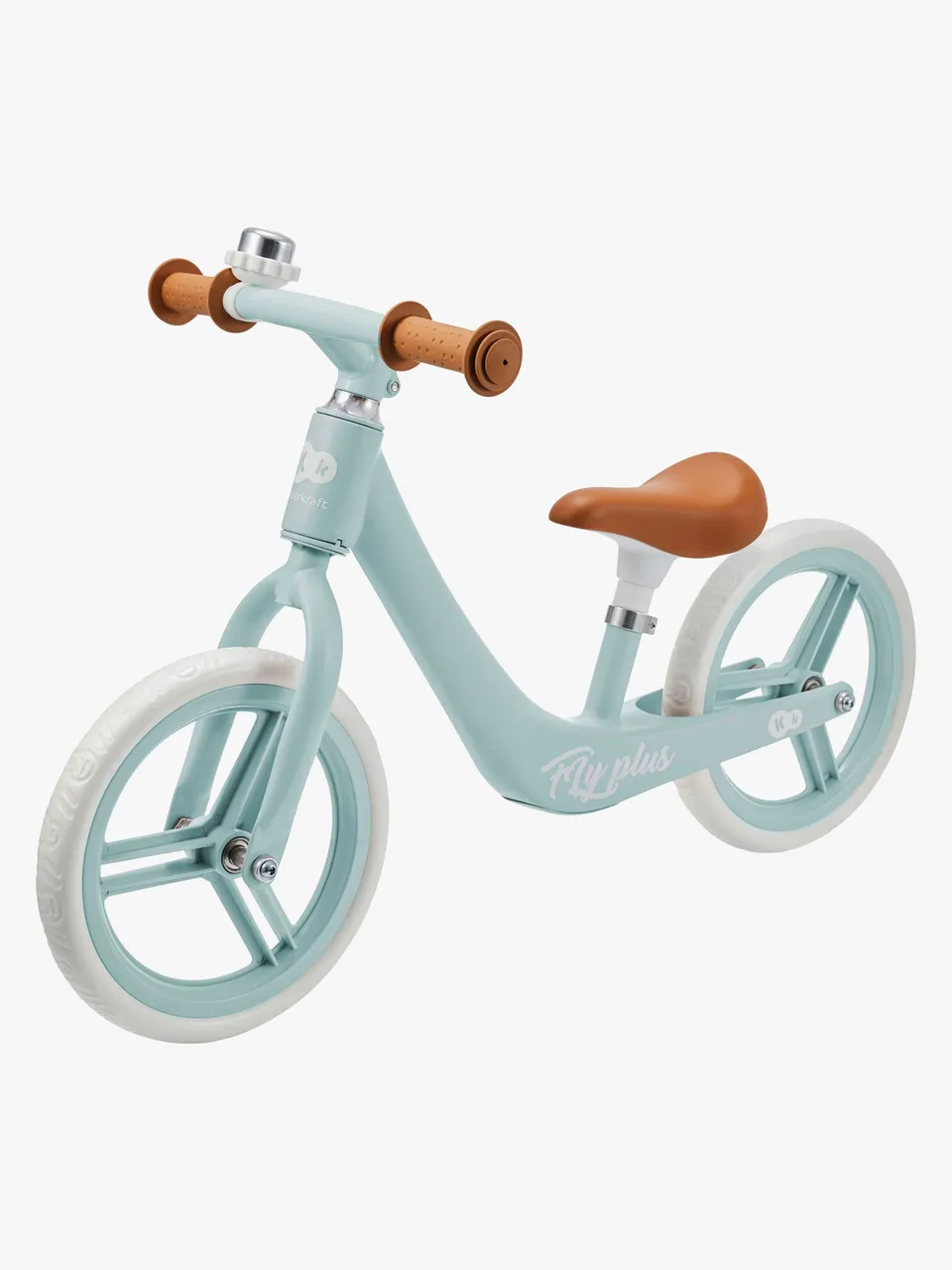 Kinderkraft FLY PLUS balanscykel i blått, en springcykel för barn från 2 år.
