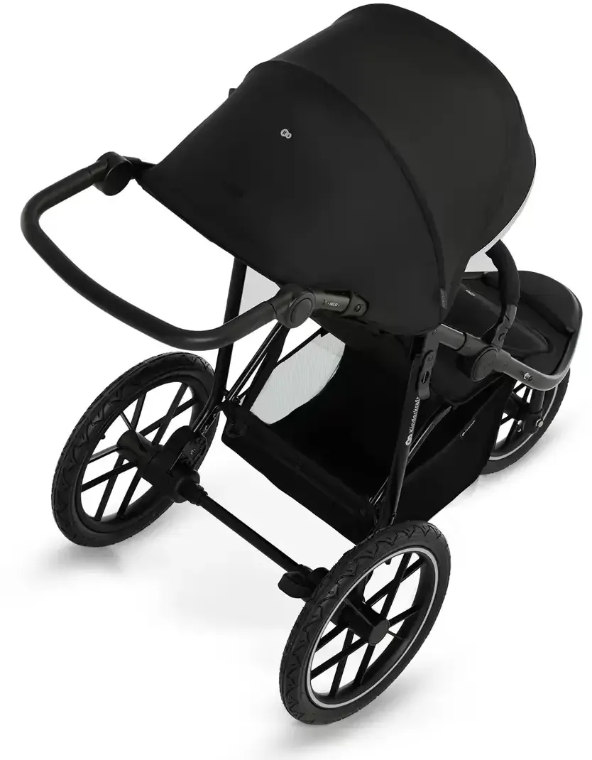 Kinderkraft HELSI 2 springvagn ovanifrån. En välgjord modell som passar aktiva familjer.