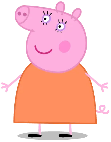 Mamma Gris från den populära barnserien Greta Gris.