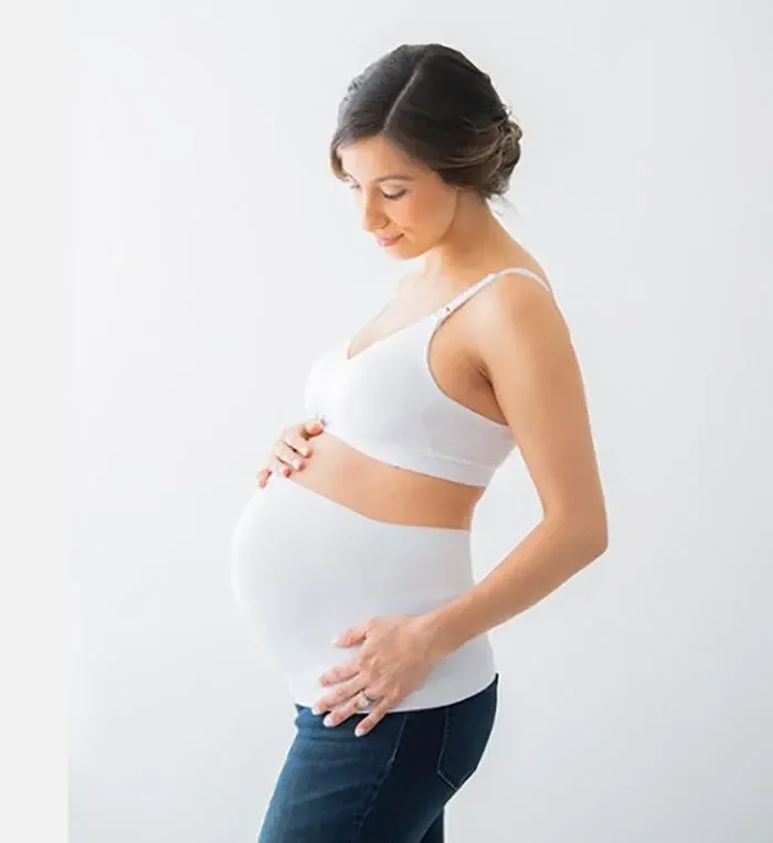 Medela graviditetsgördel ger en utmärkt stöd under träningen för gravida.