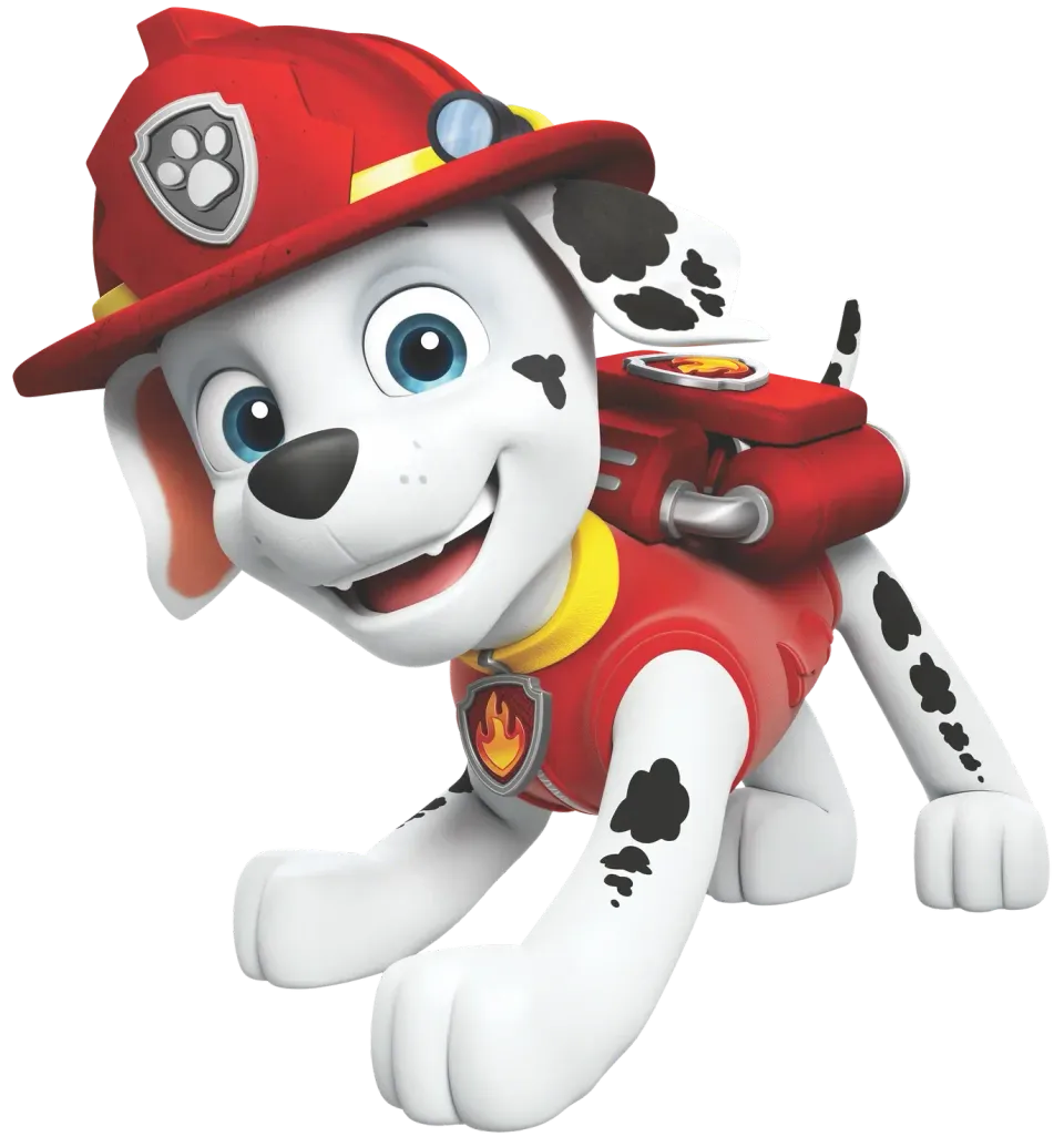 Marshall från PAW Patrol är brandmannen i gänget.