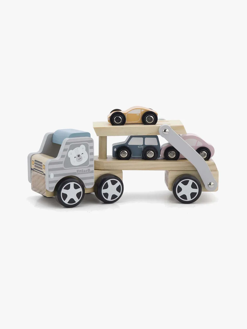 En biltransport med småbilar är en kul och bra present för 3 åring kille.