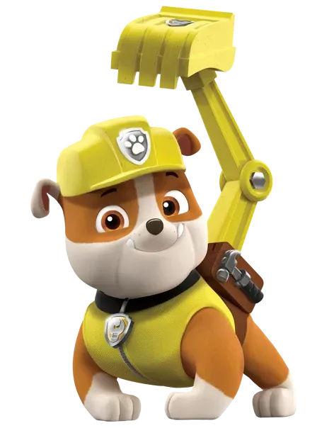 Rubble är byggaren bland hundarna i PAW Patrol.