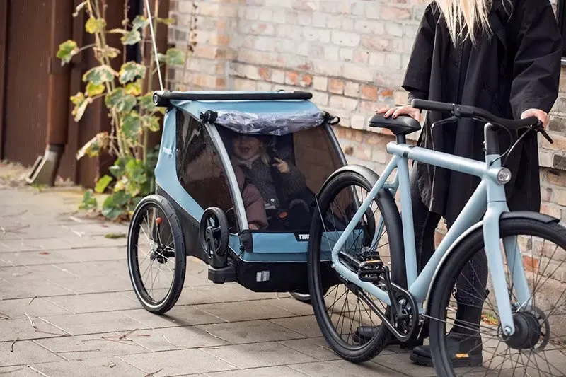 Thule Courier 2 bäst i test cykelvagn för föräldrar som söker mycket vagn för pengarna.