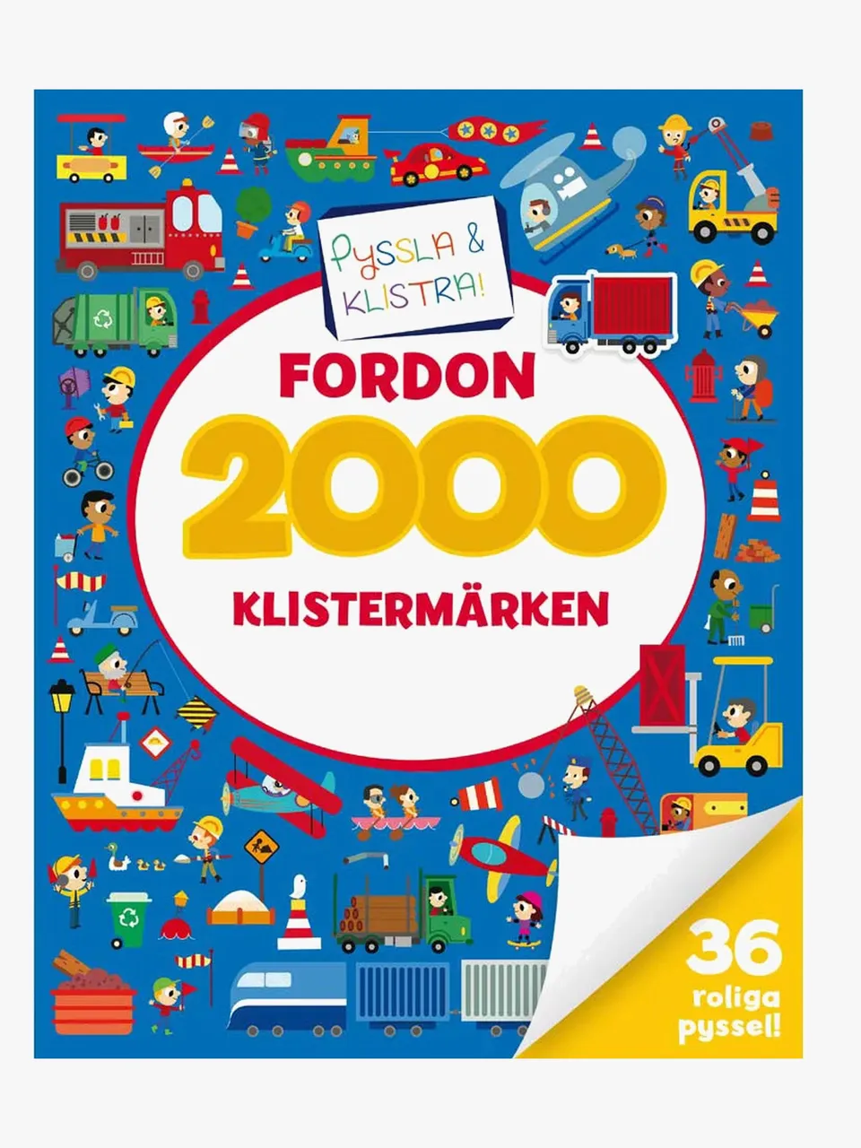 Tukan Förlags klistermärkesbok Fordon med fler än 2000 klistermärken.