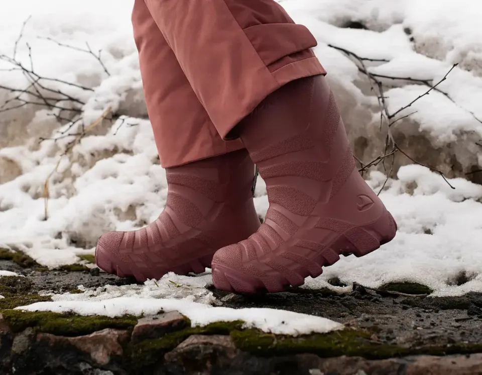 Viking Ultra i rosa design. Detta är varma stövlar som även passar på vintern.